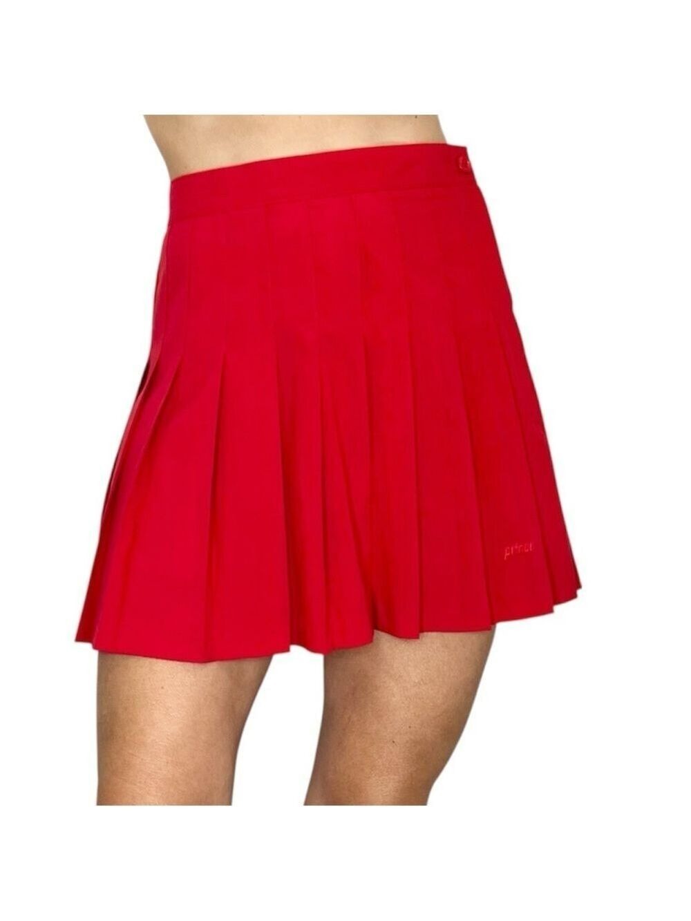 Vintage 80s PRINCE red pleated retro mini tennis skirt athletic skirt 8